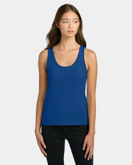 Custom cotton women's tank top side-seamed fit - Royal