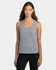 Custom cotton women's tank top side-seamed fit - Heather Gray