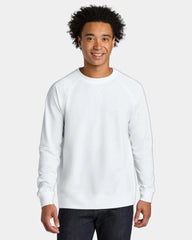 Custom French terry raglan sweatshirt for teams - White