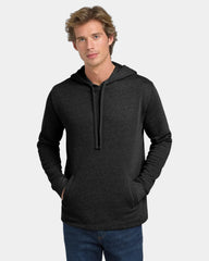 Custom pullover hoodie Malibu cotton-blend fleece - Heather Black