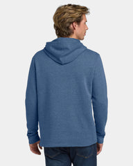 Custom pullover hoodie Malibu cotton-blend fleece - Heather Bay Blue