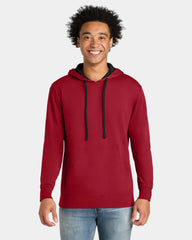 Custom French terry fleece Laguna hoodie for teams - Red/ Black
