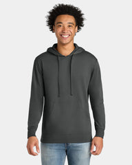 Custom French terry fleece Laguna hoodie for teams - Heavy Metal/ Heavy Metal
