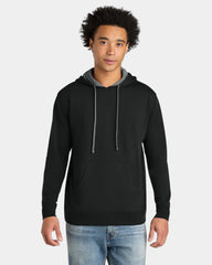 Custom French terry fleece Laguna hoodie for teams - Black/ Heather Gray