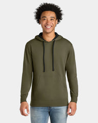Custom French terry fleece Laguna hoodie for teams - Military Green/ Black