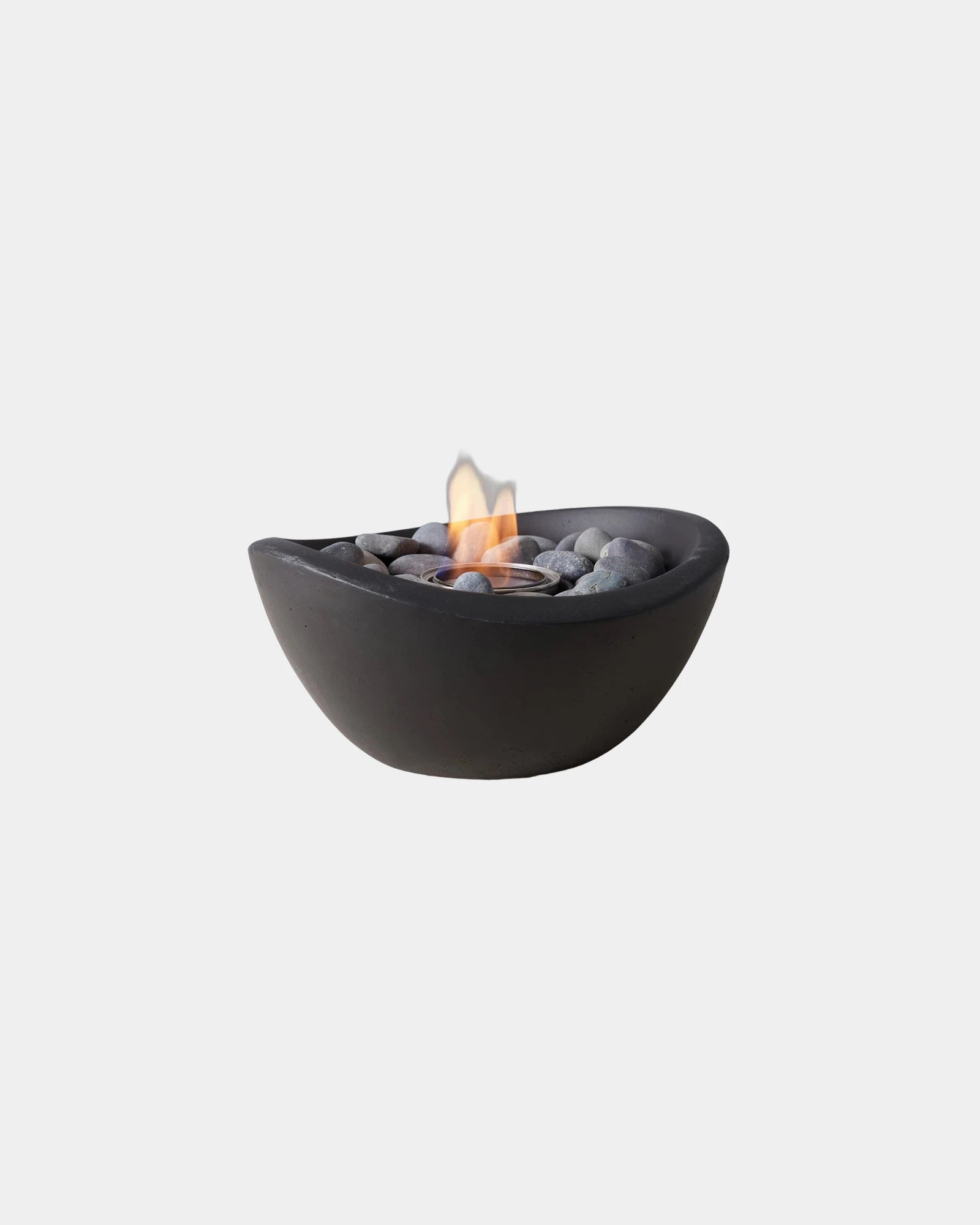 Custom smoke-free tabletop fire bowl for events - Black