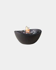 Custom smoke-free tabletop fire bowl for events - Black