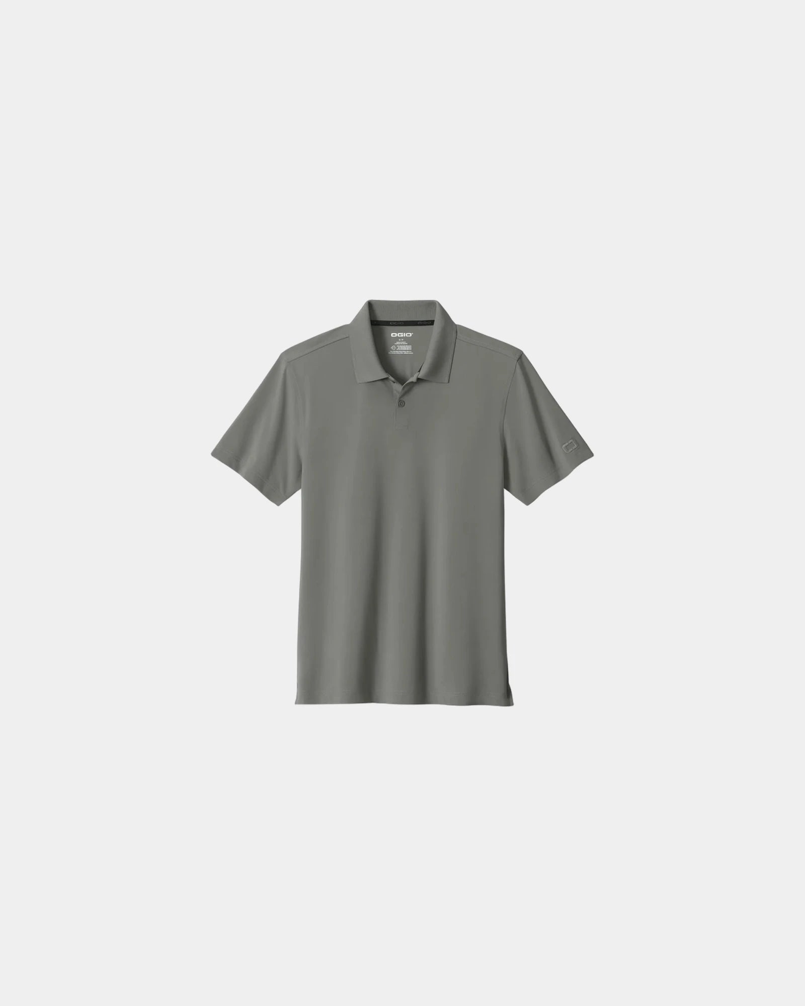 Custom recycled polyester polo with UPF 50 protection - Petrol Grey