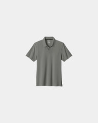 Custom recycled polyester polo with UPF 50 protection - Petrol Grey