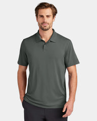 Custom recycled polyester polo with UPF 50 protection - Tarmac Grey
