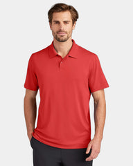 Custom recycled polyester polo with UPF 50 protection - Signal Red