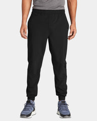 Custom stretch jogger with water-repellent DWR finish - Blacktop
