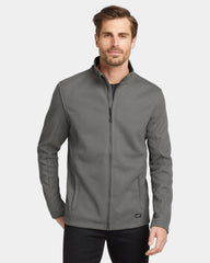 Custom grit fleece jacket with zippered pockets - Gear Grey