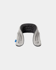 Custom heated neck wrap with natural clay bead core - Midnight Grey