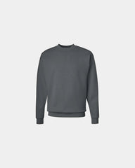 Custom midweight cotton-blend crewneck sweatshirt - Smoke Grey