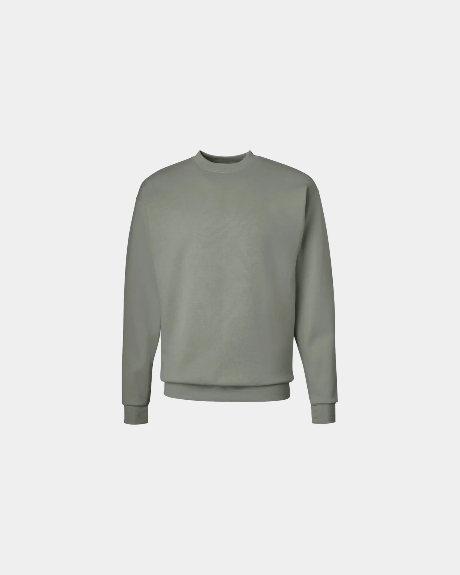 Custom midweight cotton-blend crewneck sweatshirt - Stonewashed Green