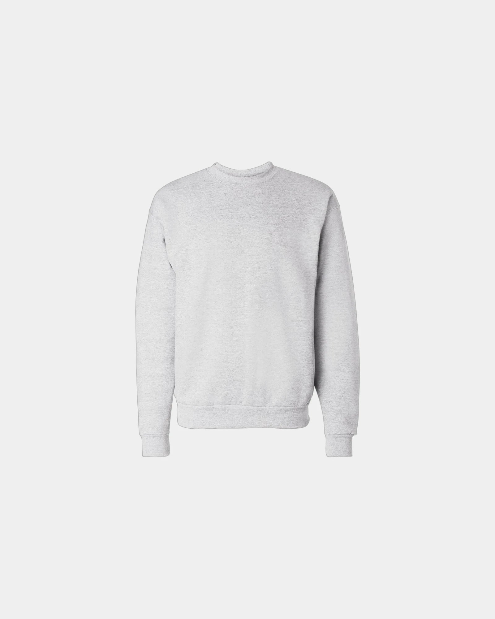 Custom midweight cotton-blend crewneck sweatshirt - Ash