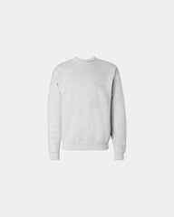 Custom midweight cotton-blend crewneck sweatshirt - Ash