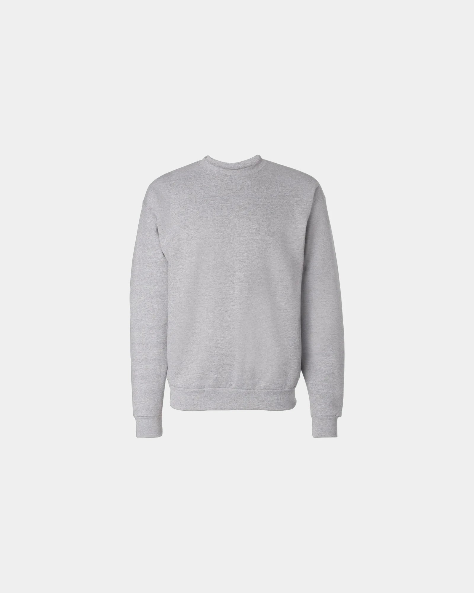 Custom midweight cotton-blend crewneck sweatshirt - Light Steel