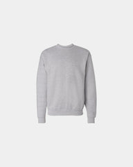 Custom midweight cotton-blend crewneck sweatshirt - Light Steel