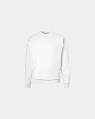 Custom midweight cotton-blend crewneck sweatshirt - White