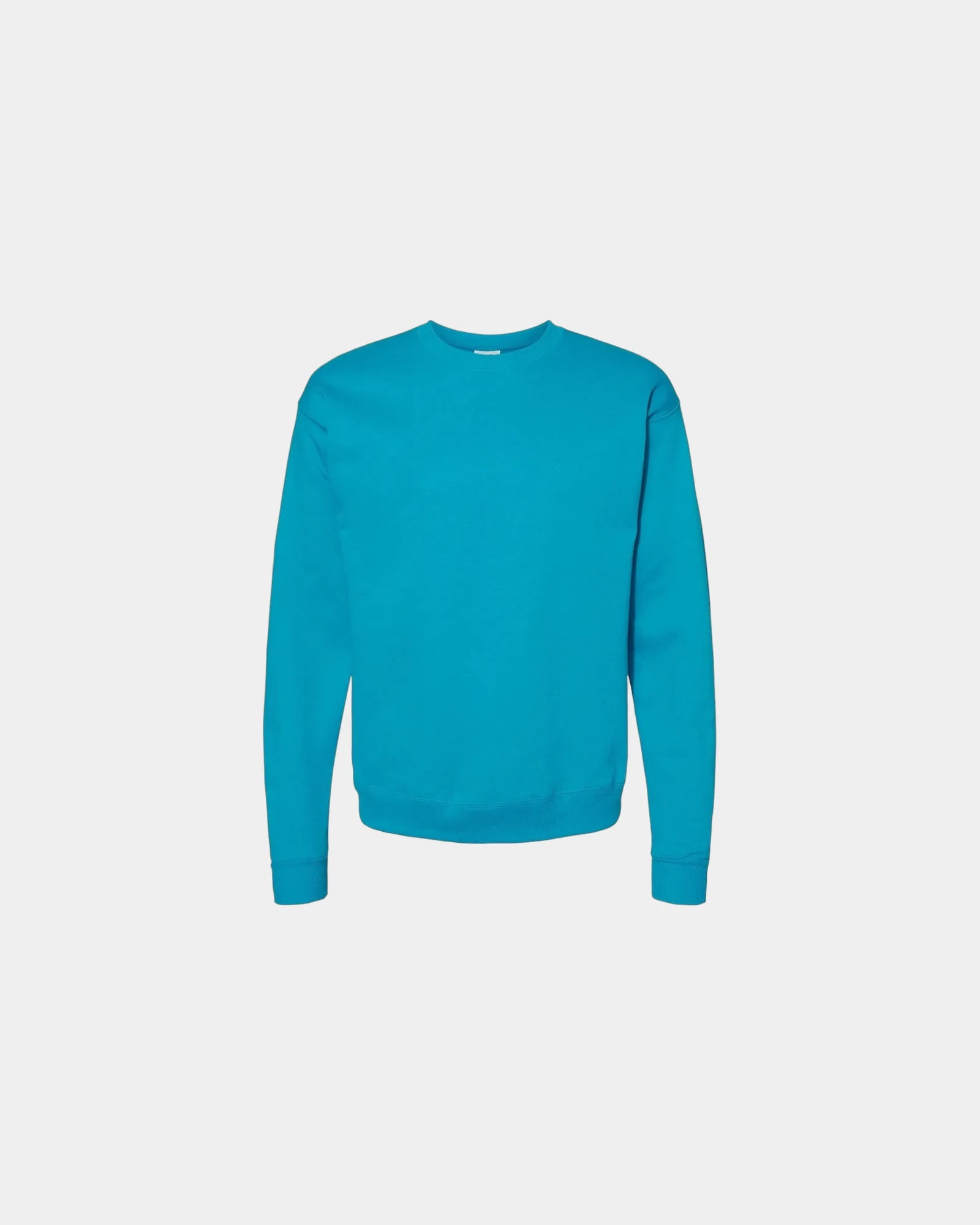 Custom midweight cotton-blend crewneck sweatshirt - Teal