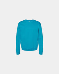 Custom midweight cotton-blend crewneck sweatshirt - Teal
