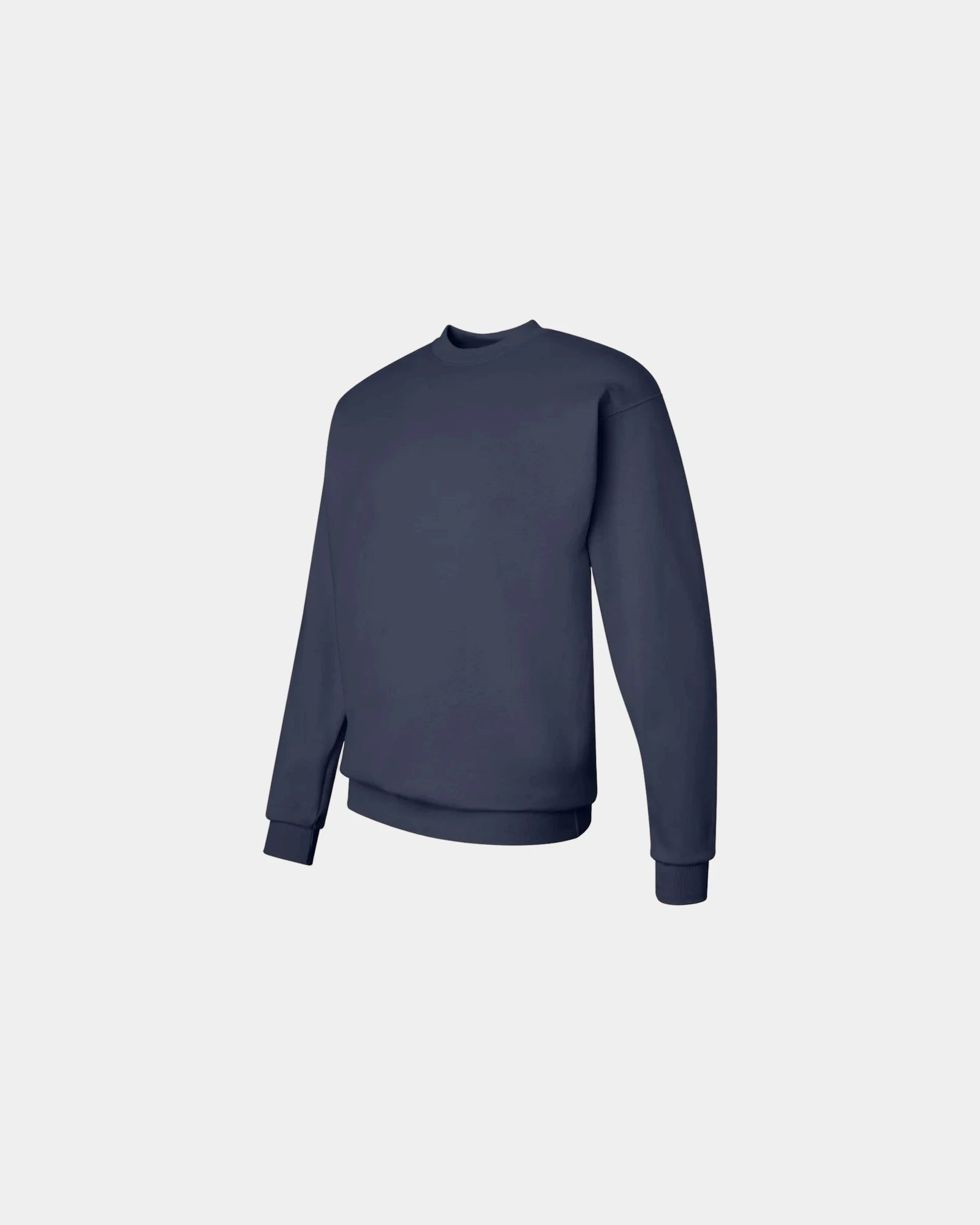 Custom midweight cotton-blend crewneck sweatshirt - Navy