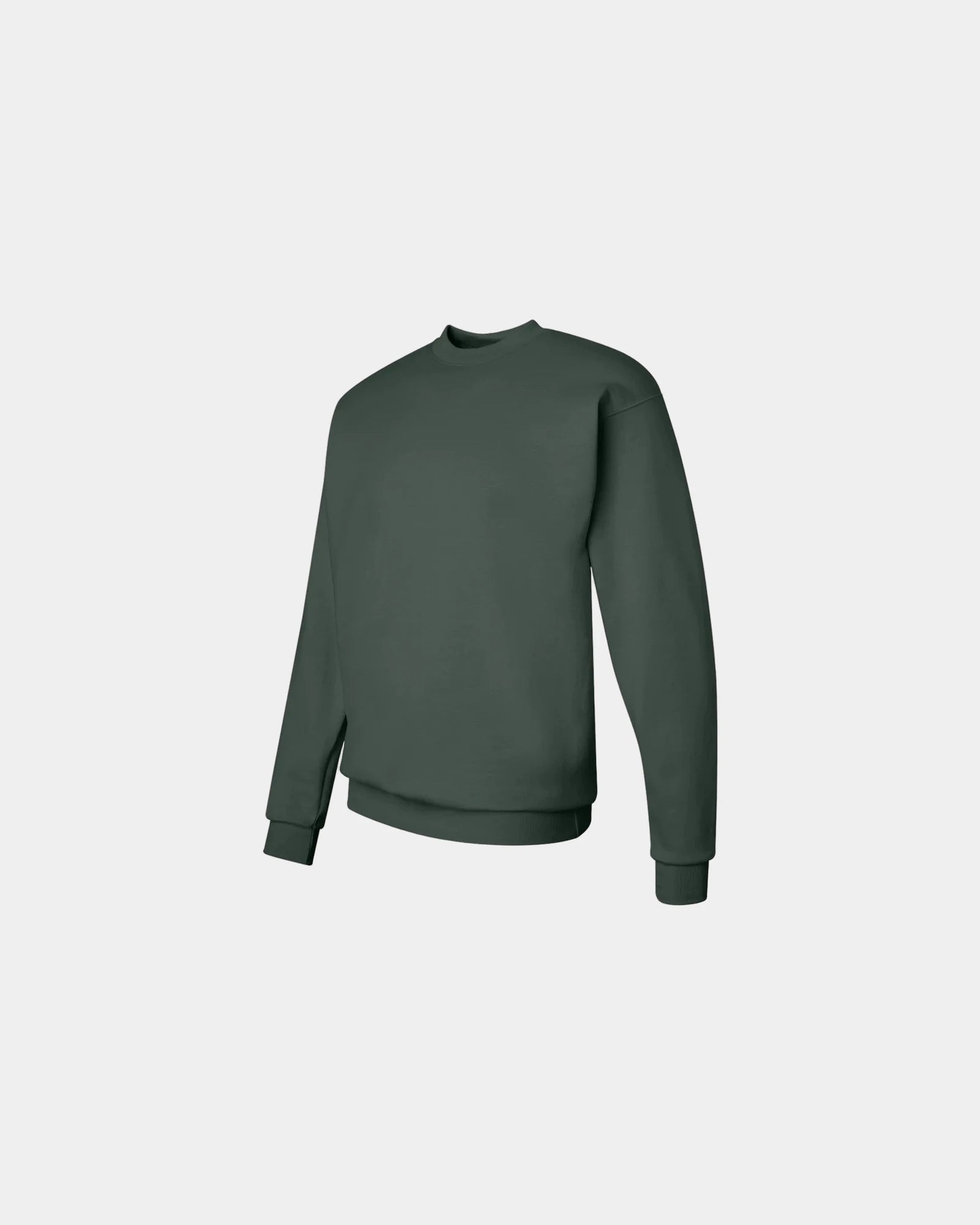 Custom midweight cotton-blend crewneck sweatshirt - Deep Forest