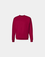 Custom midweight cotton-blend crewneck sweatshirt - Deep Red