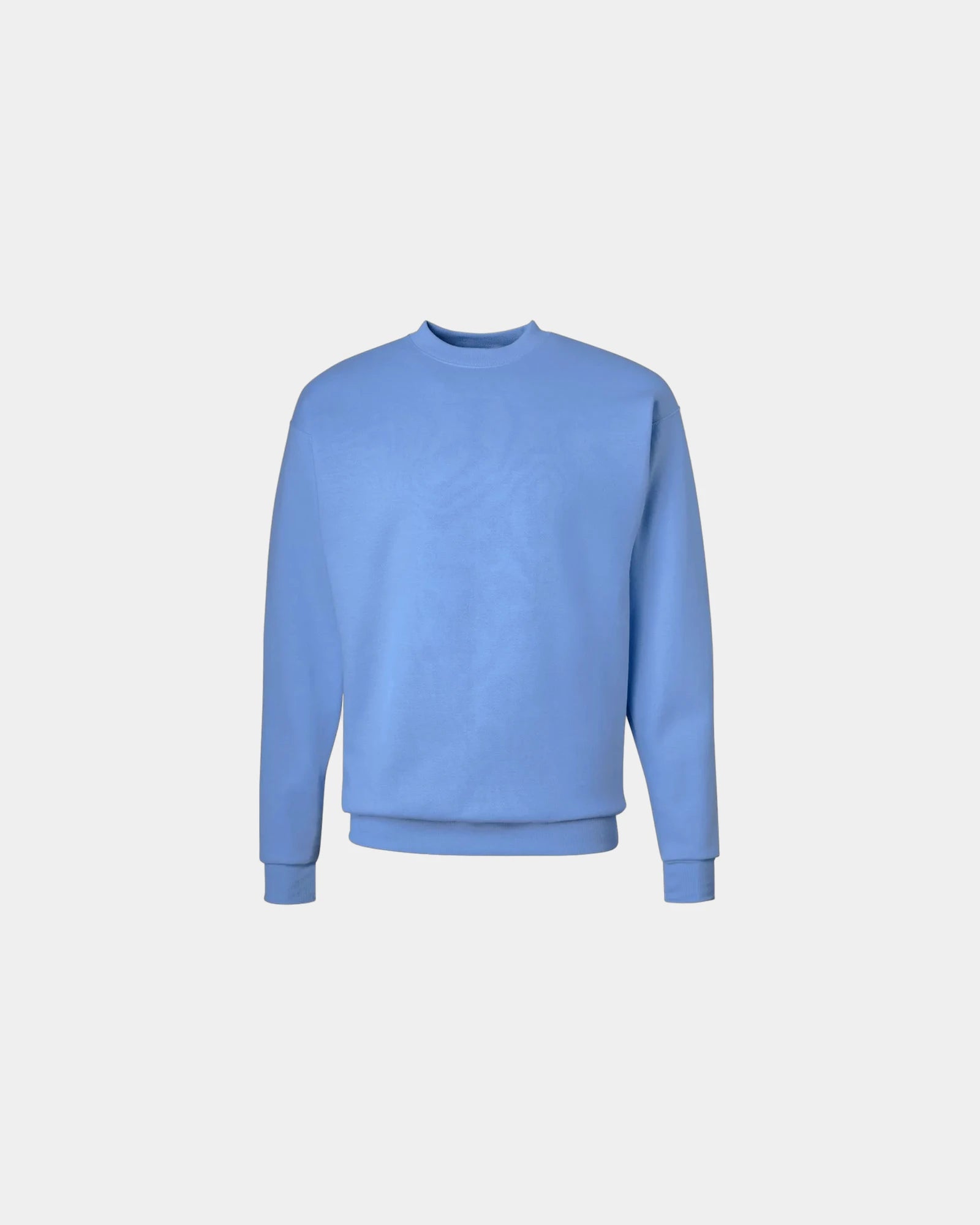 Custom midweight cotton-blend crewneck sweatshirt - Carolina Blue