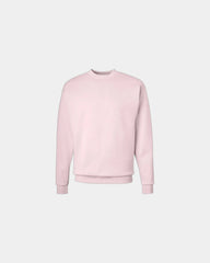 Custom midweight cotton-blend crewneck sweatshirt - Pale Pink