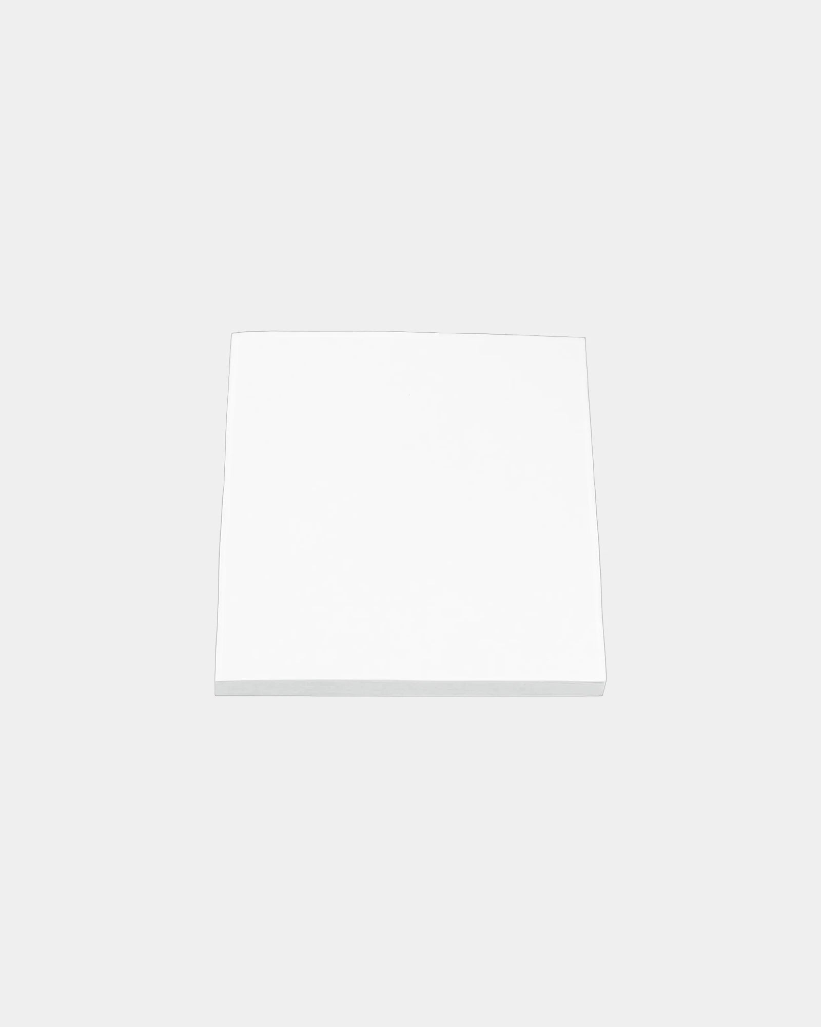 Custom FSC paper Bic sticky note pad, 3" x 3" - White