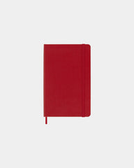 Custom hard cover Moleskine ruled medium notebook - Scarlet Red
