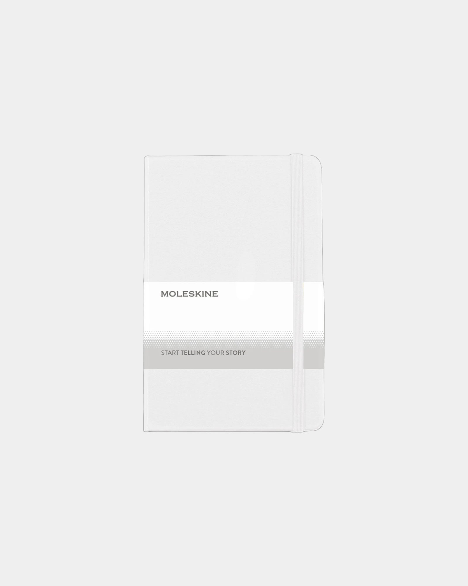 Custom hard cover Moleskine ruled medium notebook - White