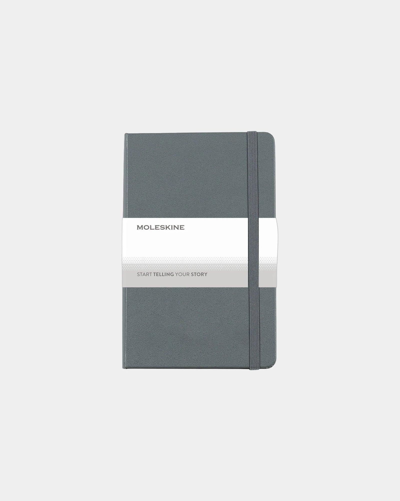 Custom hard cover Moleskine ruled medium notebook - Slate Grey