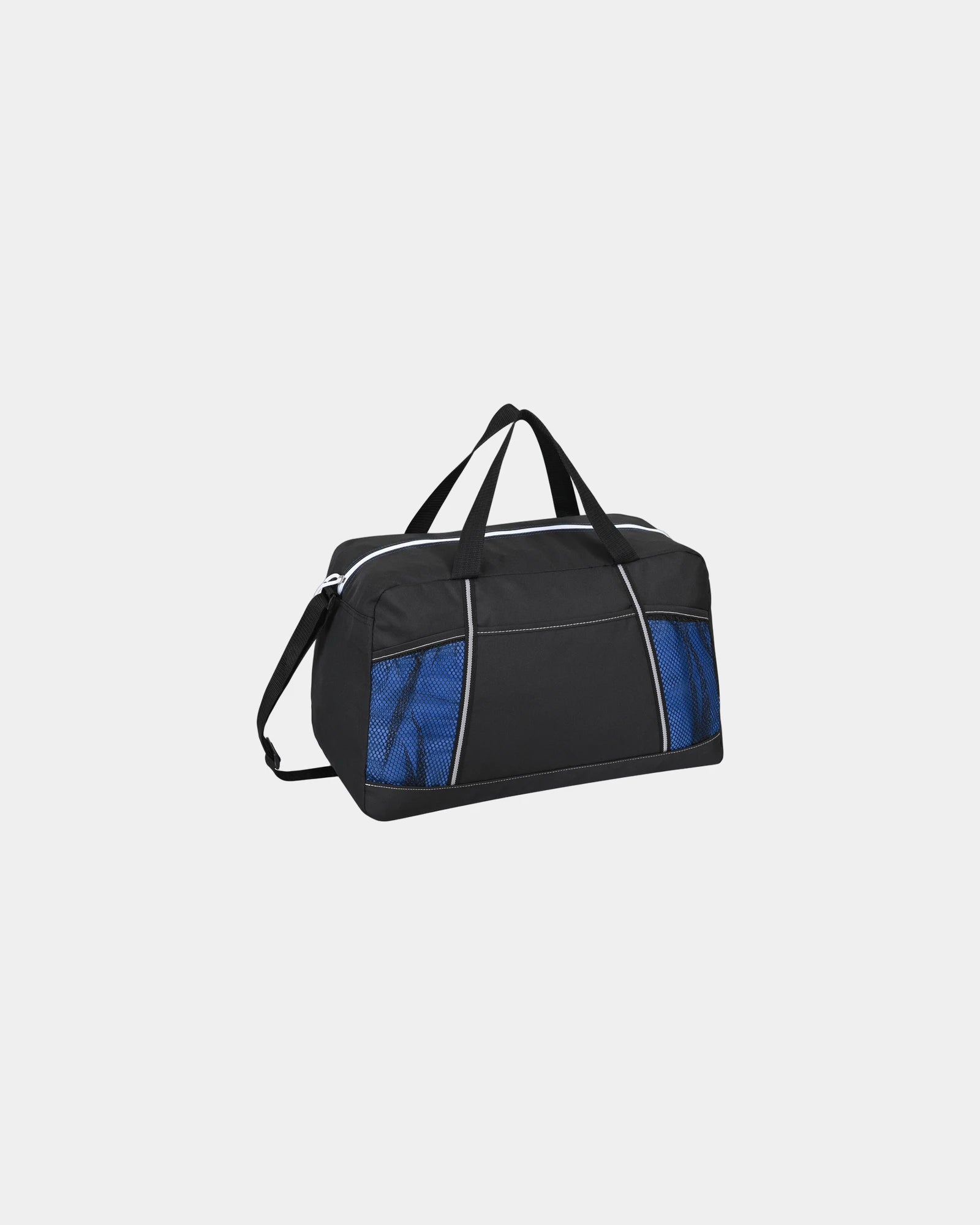 Custom 600D polyester sport duffel bag, 18" x 9" x 11" - 5