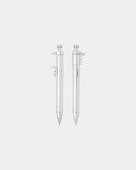 Custom ruler pen with built-in measuring scale - Silver