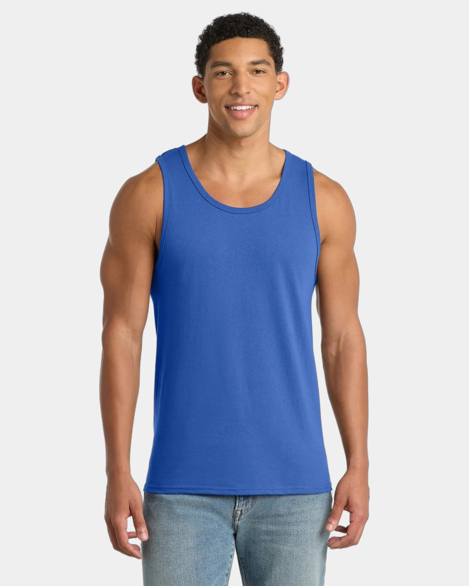 Custom cotton tank top for company events and teams - Royal