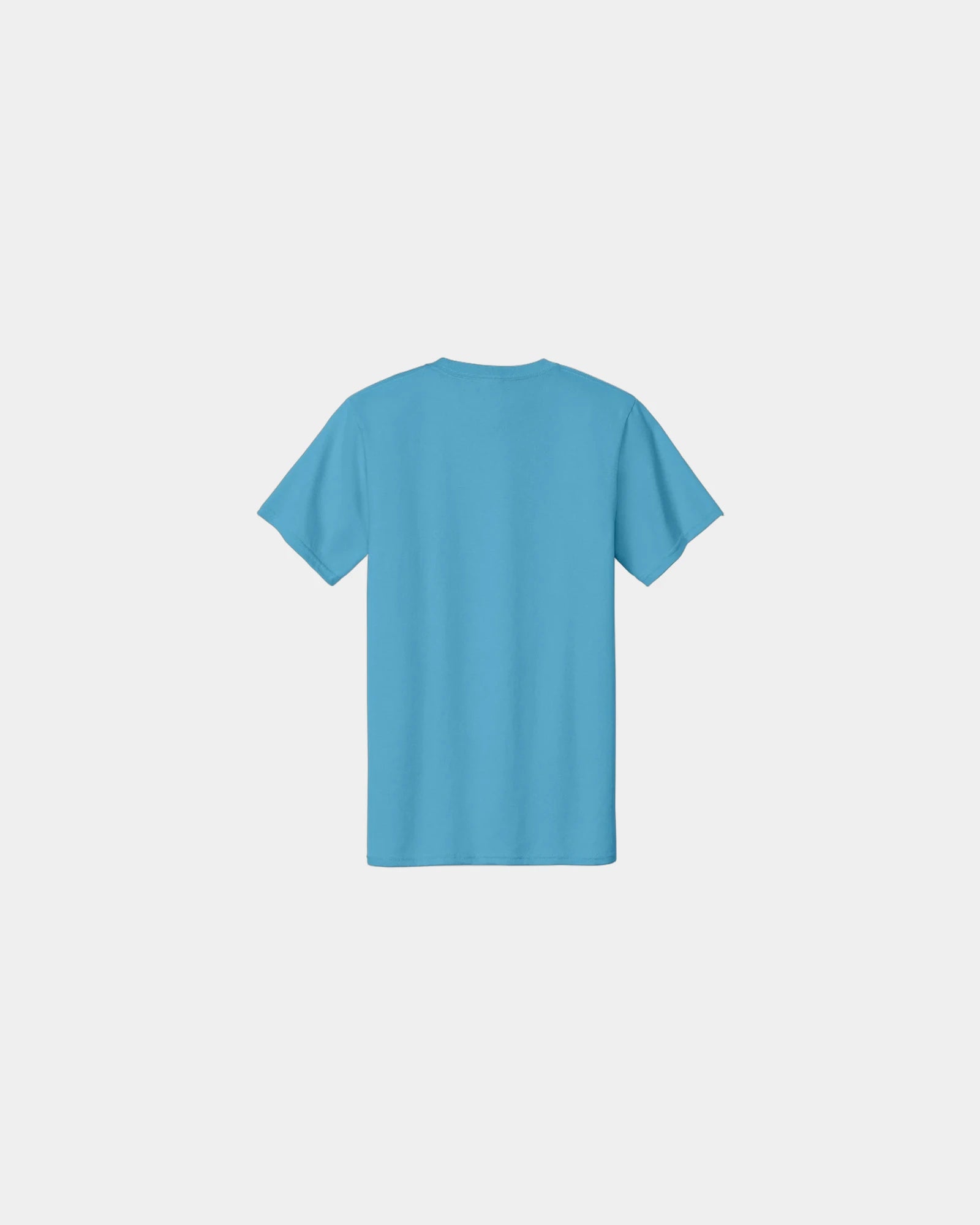 Custom heavyweight cotton essential T-shirt 6.1 oz - Aquatic Blue