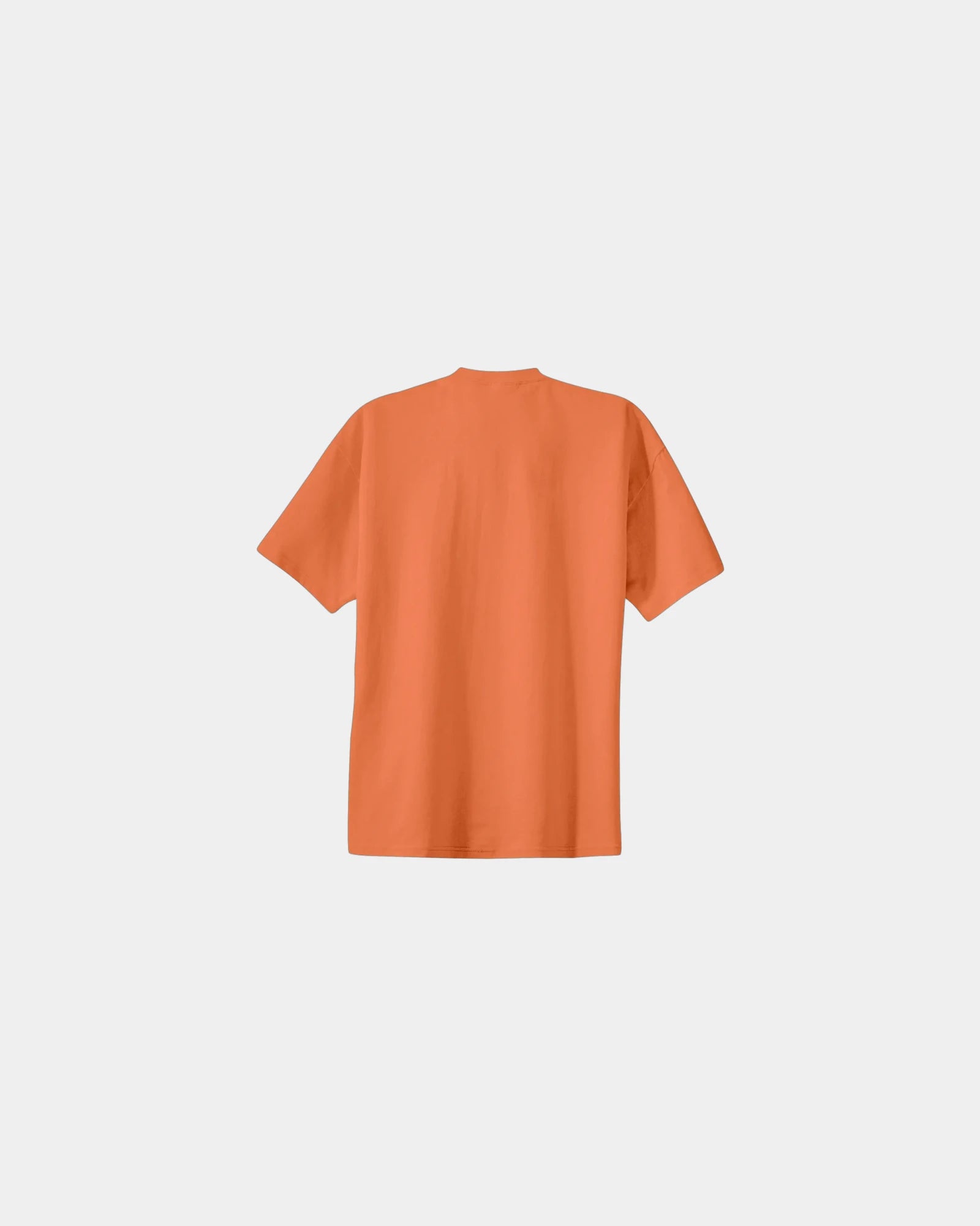 Custom heavyweight cotton essential T-shirt 6.1 oz - Orange Sherbert