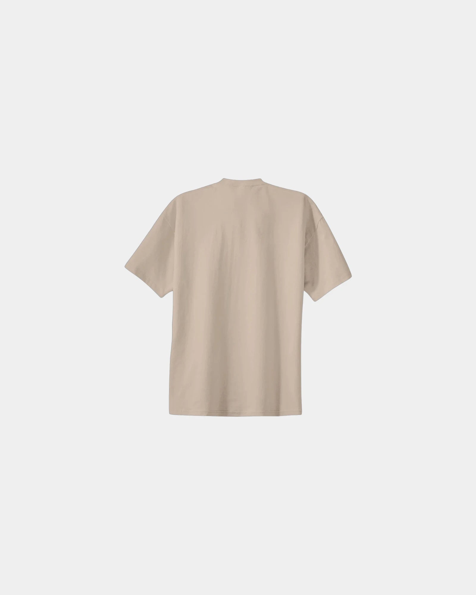 Custom heavyweight cotton essential T-shirt 6.1 oz - Light Sand