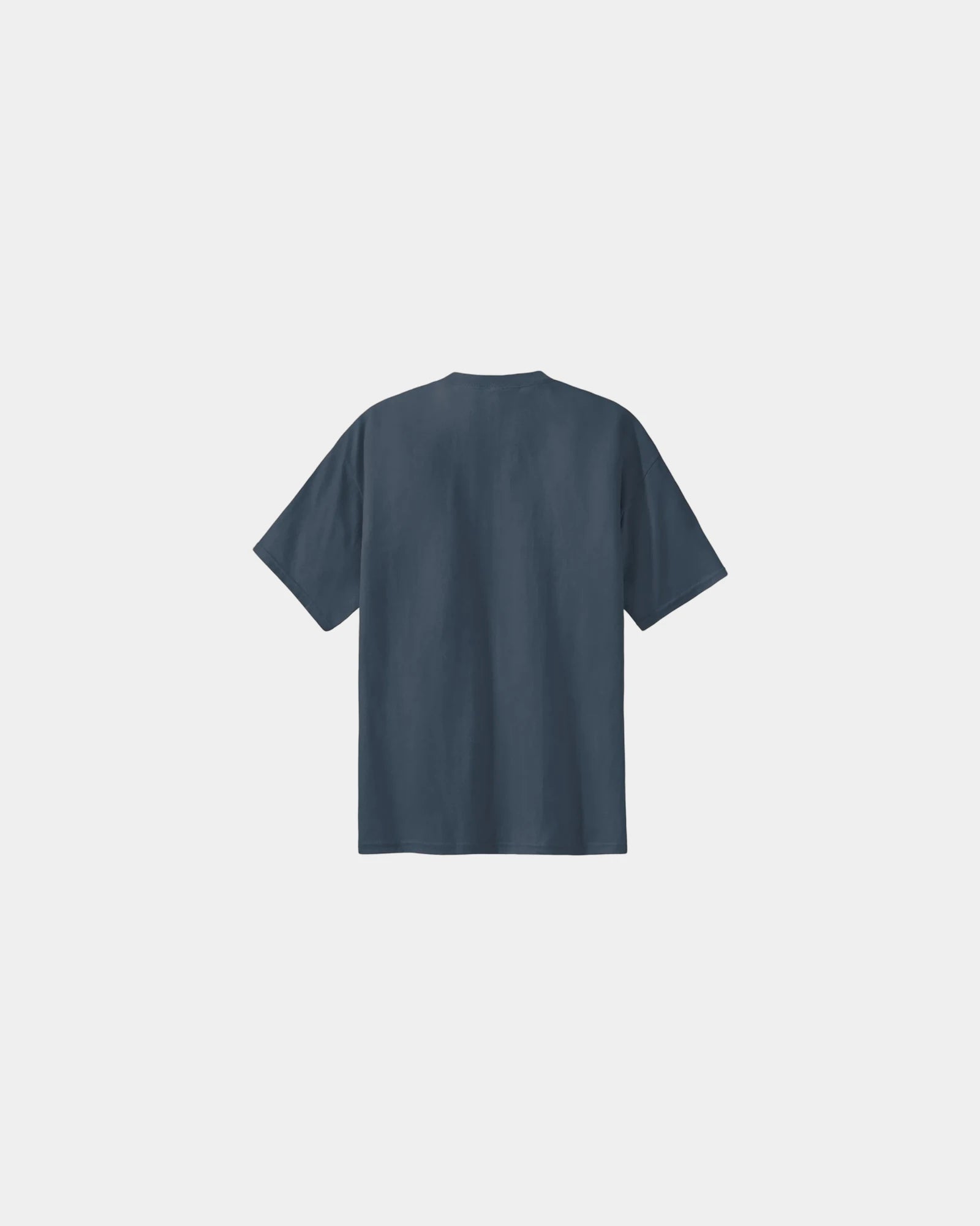 Custom heavyweight cotton essential T-shirt 6.1 oz - Steel Blue