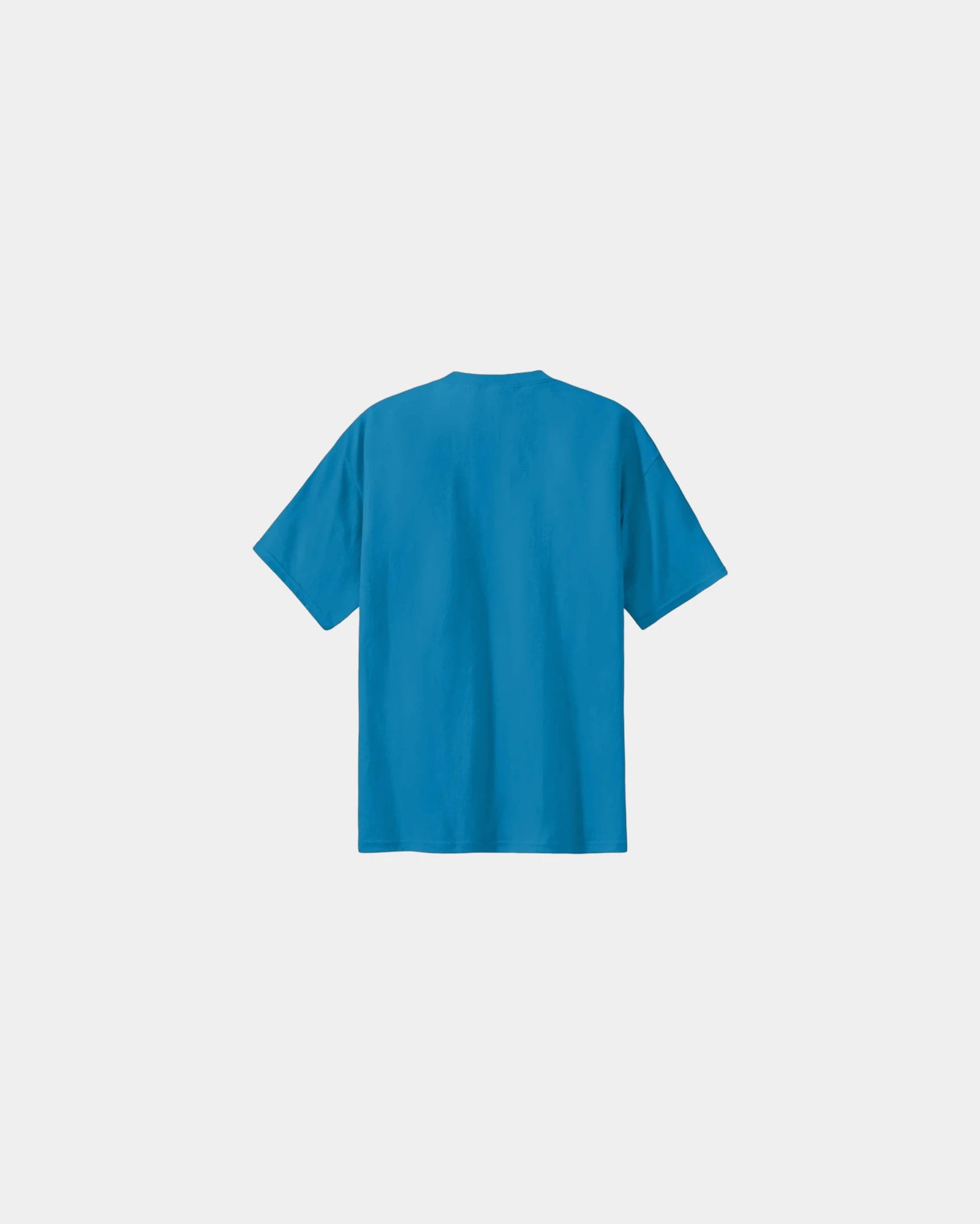 Custom heavyweight cotton essential T-shirt 6.1 oz - Sapphire