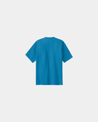 Custom heavyweight cotton essential T-shirt 6.1 oz - Sapphire