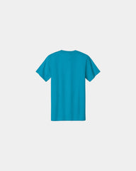 Custom heavyweight cotton essential T-shirt 6.1 oz - Turquoise