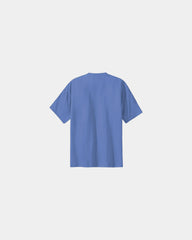 Custom heavyweight cotton essential T-shirt 6.1 oz - Carolina Blue
