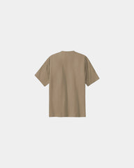 Custom heavyweight cotton essential T-shirt 6.1 oz - Sand