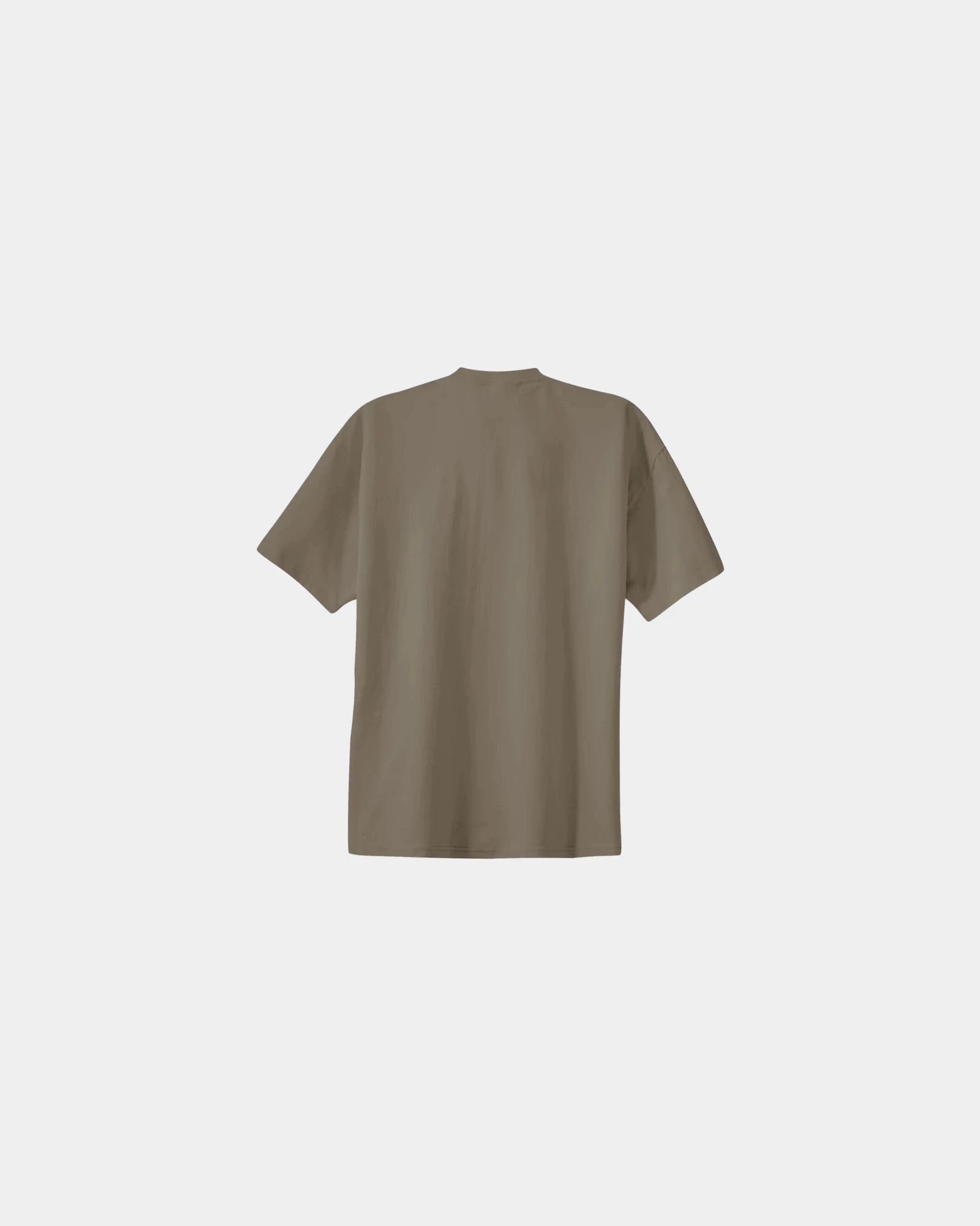 Custom heavyweight cotton essential T-shirt 6.1 oz - Dusty Brown