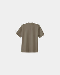 Custom heavyweight cotton essential T-shirt 6.1 oz - Dusty Brown